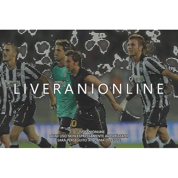 Torino 26-08-2010 Juventus- Sturm Graz preliminari di ritorno uefa europa league cup Nella foto : Esultanze finali Alessandro Del Piero AG ALDO LIVERANI
