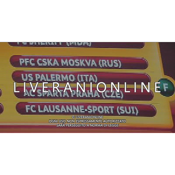 Europa League Draw 2010/2011 Sorteggi Montecarlo (Principato di Monaco) - 27.08.2010 Nella Foto:girone palermo /Ph.Vitez-Ag. Aldo Liverani