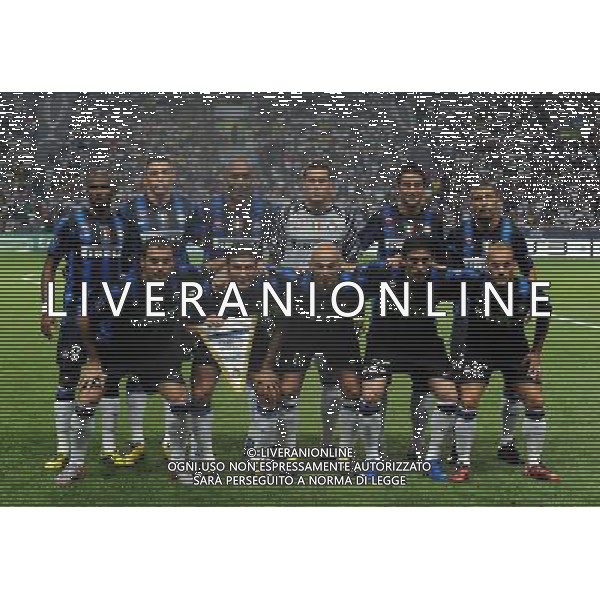 UEFA SuperCup 2010 Montecarlo (Principato di Monaco) - 27.08.2010 Inter-Atleco Madrid Nella Foto:inter squadra formazione /Ph.Vitez-Ag. Aldo Liverani