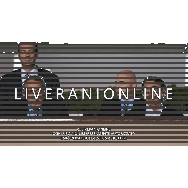 UEFA SuperCup 2010 Montecarlo (Principato di Monaco) - 27.08.2010 Inter-Atleco Madrid Nella Foto:massimo moratti e giancarlo abete /Ph.Vitez-Ag. Aldo Liverani