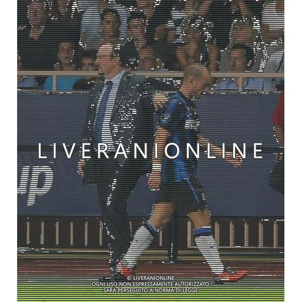 UEFA SuperCup 2010 Montecarlo (Principato di Monaco) - 27.08.2010 Inter-Atleco Madrid Nella Foto:benitez sneijder sostituzione /Ph.Vitez-Ag. Aldo Liverani