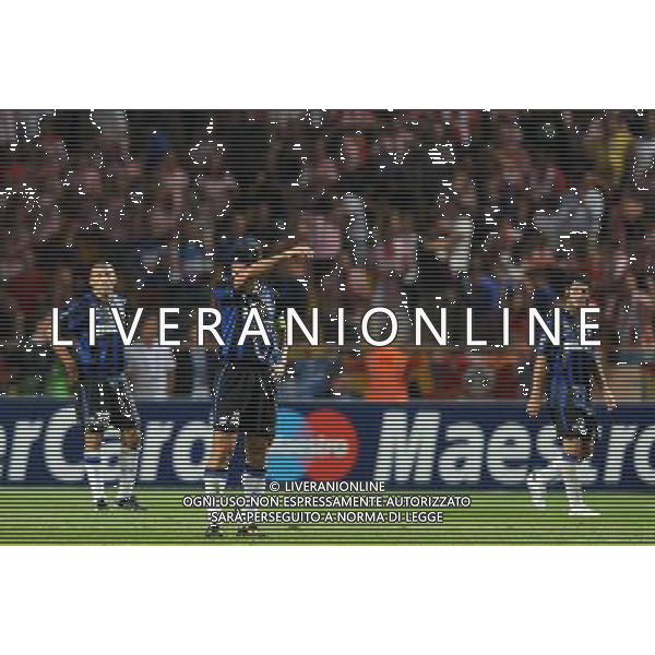 UEFA SuperCup 2010 Montecarlo (Principato di Monaco) - 27.08.2010 Inter-Atleco Madrid Nella Foto:delusione zanetti /Ph.Vitez-Ag. Aldo Liverani