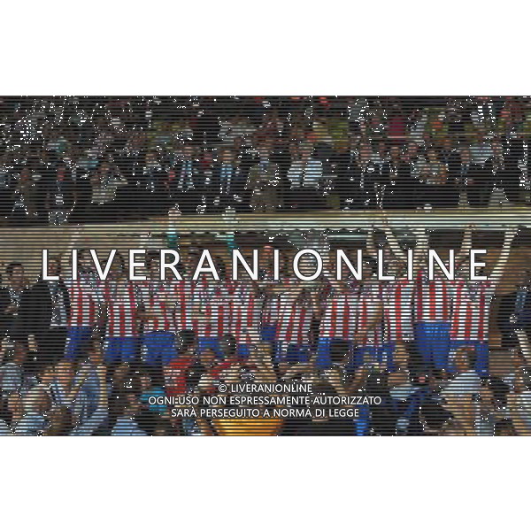UEFA SuperCup 2010 Montecarlo (Principato di Monaco) - 27.08.2010 Inter-Atleco Madrid Nella Foto:Atletico Madrd con la coppa /Ph.Vitez-Ag. Aldo Liverani