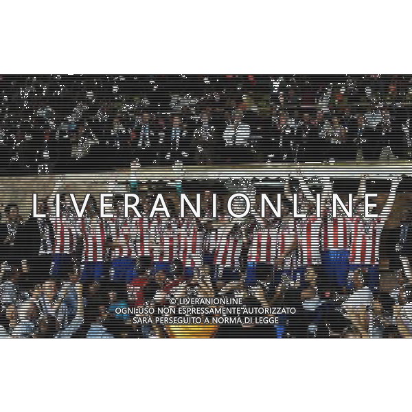 UEFA SuperCup 2010 Montecarlo (Principato di Monaco) - 27.08.2010 Inter-Atleco Madrid Nella Foto:Atletico Madrd con la coppa /Ph.Vitez-Ag. Aldo Liverani