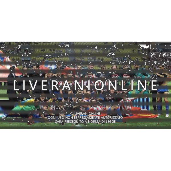 UEFA SuperCup 2010 Montecarlo (Principato di Monaco) - 27.08.2010 Inter-Atleco Madrid Nella Foto:Atletico Madrd con la coppa /Ph.Vitez-Ag. Aldo Liverani