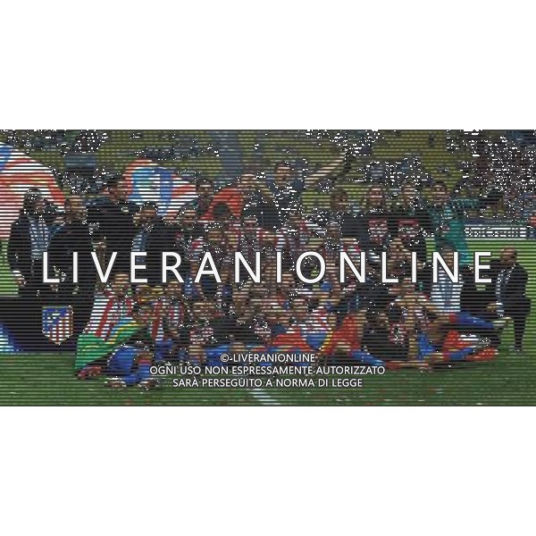 UEFA SuperCup 2010 Montecarlo (Principato di Monaco) - 27.08.2010 Inter-Atleco Madrid Nella Foto:Atletico Madrd con la coppa /Ph.Vitez-Ag. Aldo Liverani