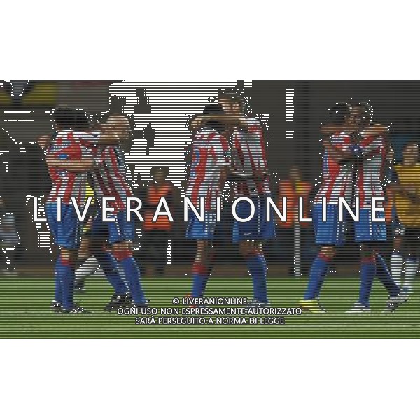 UEFA SuperCup 2010 Montecarlo (Principato di Monaco) - 27.08.2010 Inter-Atleco Madrid Nella Foto:Esultanza giocatori Atletico Madrid /Ph.Vitez-Ag. Aldo Liverani