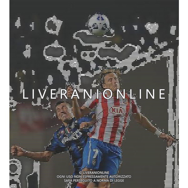 UEFA SuperCup 2010 Montecarlo (Principato di Monaco) - 27.08.2010 Inter-Atleco Madrid Nella Foto:Diego FORLAN-LUCIO /Ph.Vitez-Ag. Aldo Liverani