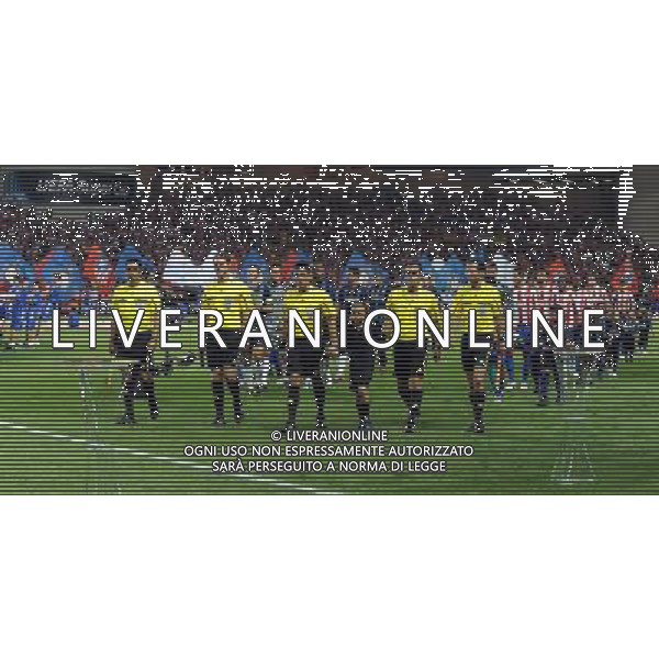 UEFA SuperCup 2010 Montecarlo (Principato di Monaco) - 27.08.2010 Inter-Atleco Madrid Nella Foto:Inter e Atletico Madrid scendono in campo /Ph.Vitez-Ag. Aldo Liverani