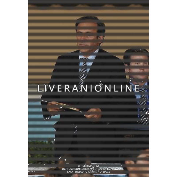 UEFA SuperCup 2010 Montecarlo (Principato di Monaco) - 27.08.2010 Inter-Atleco Madrid Nella Foto:Michel PLATINI /Ph.Vitez-Ag. Aldo Liverani