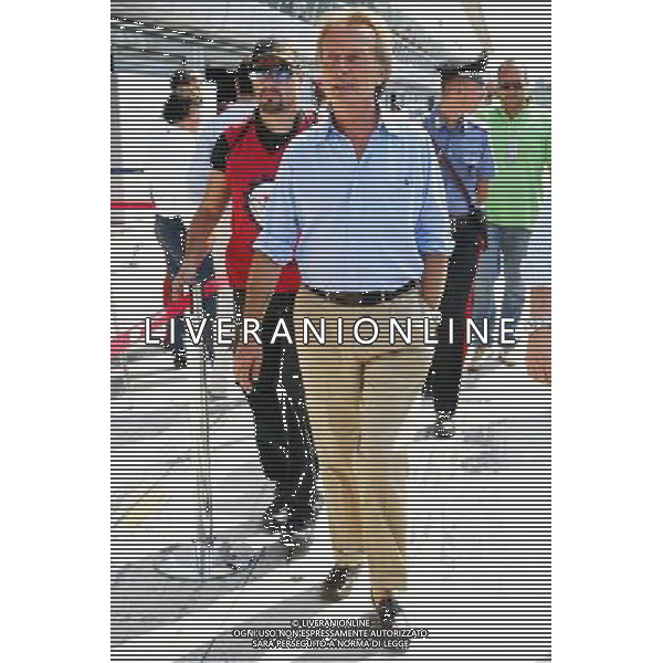 Formula 1 test a Monza: Venerd“, 29/8/2008 testato tutte le squadre in gara la visita Autodromo Nazionale Monza.Hier Ferrari Pr? Presidente Luca di Montezemolo e il team boss della Ferrari Stefano Domenicali in pista. Photoshot-AG ALDO LIVERANI ONLY ITALY