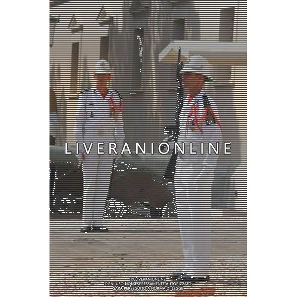 MONTECARLO NELLA FOTO CAMBIO DELLA GUARDIA DAVANTI AL PALAZZO GRIMALDI PHOTOSHOT-AG ALDO LIVERANI