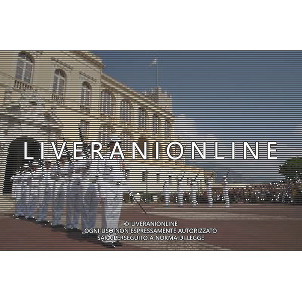 MONTECARLO NELLA FOTO PALAZZO GRIMALDI IL CAMBIO DELLA GUARDIA PHOTOSHOT-AG ALDO LIVERANI