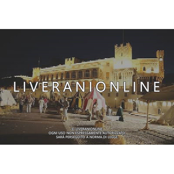 MONTECARLO NELLA FOTO PALAZZO GRIMALDI DI NOTTE PHOTOSHOT-AG ALDO LIVERANI