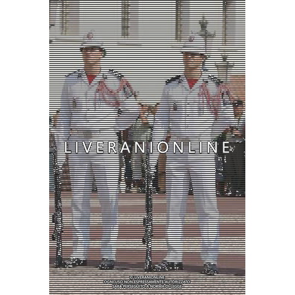 MONTECARLO NELLA FOTO CAMBIO DELLA GUARDIA A PALAZZO GRIMALDI PHOTOSHOT-AG ALDO LIVERANI