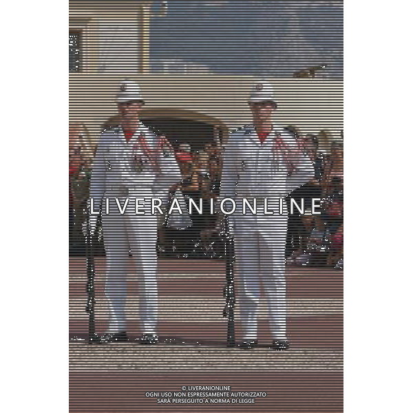 MONTECARLO NELLA FOTO CAMBIO DELLA GUARDIA A PALAZZO GRIMALDI PHOTOSHOT-AG ALDO LIVERANI