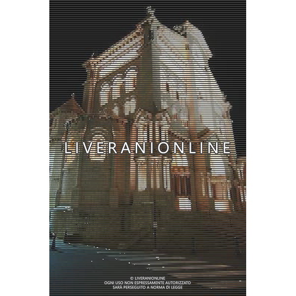 MONTECARLO NELLA FOTO La Cattedrale di Monaco di notte PHOTOSHOT-AG ALDO LIVERANI