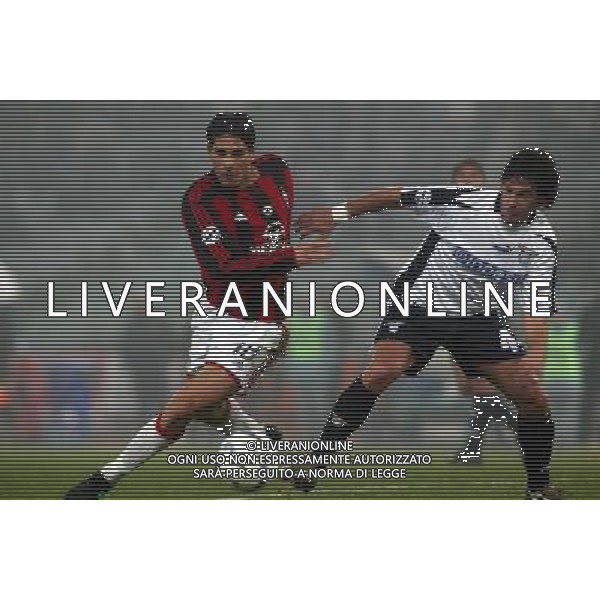 ROMA 11/02/04 LAZIO-MILAN TIM CUP NELLA FOTO: BORIELLO-ALBERTINI