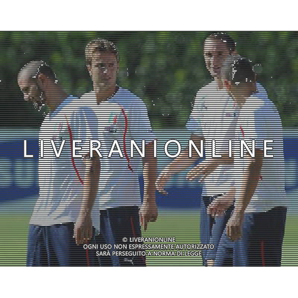 Raduno Nazionale Italiana a Coverciano Coverciano(FI) - 31.08.2010 Allenamento Nella Foto:gilardino-chiellini-pepe-palombo /Ph.Vitez-Ag. Aldo Liverani