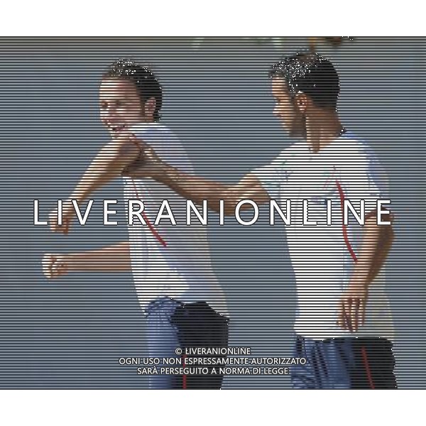 Raduno Nazionale Italiana a Coverciano Coverciano(FI) - 31.08.2010 Allenamento Nella Foto:Quagliarella-pazzini /Ph.Vitez-Ag. Aldo Liverani