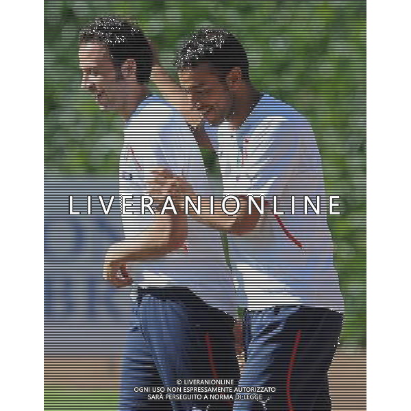 Raduno Nazionale Italiana a Coverciano Coverciano(FI) - 31.08.2010 Allenamento Nella Foto:Quagliarella-pazzini /Ph.Vitez-Ag. Aldo Liverani