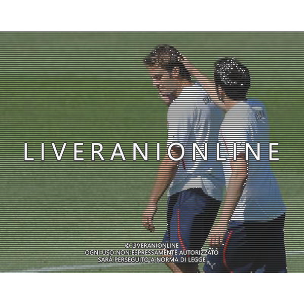 Raduno Nazionale Italiana a Coverciano Coverciano(FI) - 31.08.2010 Allenamento Nella Foto:pazzini gilardino /Ph.Vitez-Ag. Aldo Liverani