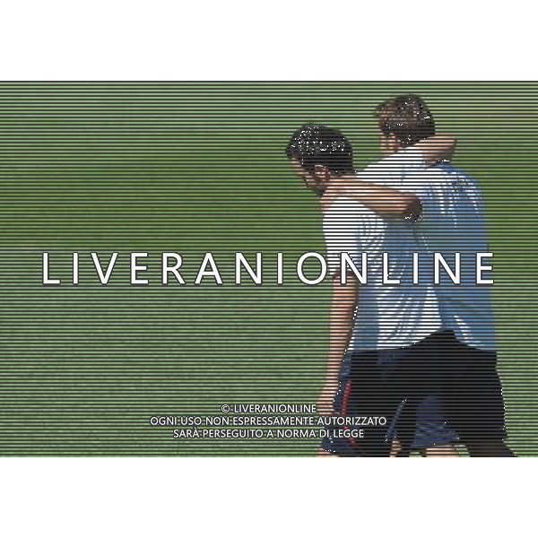 Raduno Nazionale Italiana a Coverciano Coverciano(FI) - 31.08.2010 Allenamento Nella Foto:pazzini gilardino /Ph.Vitez-Ag. Aldo Liverani