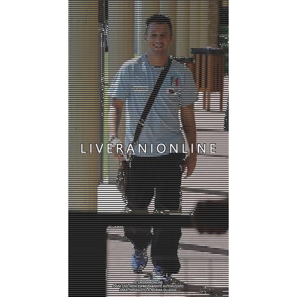 Raduno Nazionale Italiana a Coverciano Coverciano(FI) - 31.08.2010 Allenamento Nella Foto:Cassano esce dopo la visita medica /Ph.Vitez-Ag. Aldo Liverani