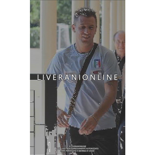 Raduno Nazionale Italiana a Coverciano Coverciano(FI) - 31.08.2010 Allenamento Nella Foto:Cassano esce dopo la visita medica /Ph.Vitez-Ag. Aldo Liverani