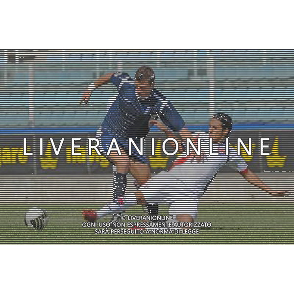Roma - 28/08/2010 - Stadio Flaminio - Campionato Lega Pro 2010/2011 - Prima Divisione Girone B - Atletico Roma vs Taranto - nella foto: Daniel CIOFANI (Atletico Roma) e Davide GIORGINO (Taranto) ph. Corradetti / ©Aldo Liverani Sas