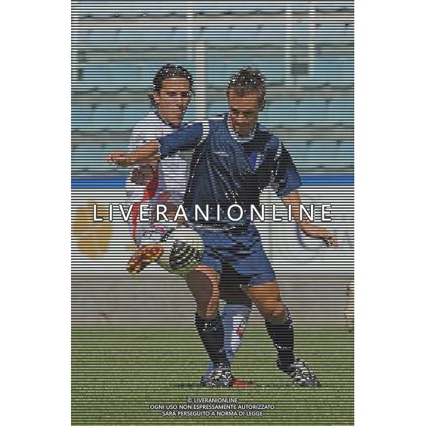 Roma - 28/08/2010 - Stadio Flaminio - Campionato Lega Pro 2010/2011 - Prima Divisione Girone B - Atletico Roma vs Taranto - nella foto: Raffaele FRANCHINI (Atletico Roma) e Davide GIORGINO (Taranto) ph. Corradetti / ©Aldo Liverani Sas