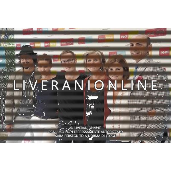 MILANO 1/9/2010 VILLA NECCHI VIA MOZART, 12 PRESENTAZIONE DEL NUOVO CANALE DIGITALE TERRESTRE: \'REAL TIME\' NELLA FOTO ALESSANDRO BORGHESE, CHIARA TONELLI, ROBERTO RUSPOLI, BARBARA GULIENETTI, PAOLA MARELLA ED ENZO MICCIO ©ROMANO/AGENZIA ALDO LIVERANI SAS 