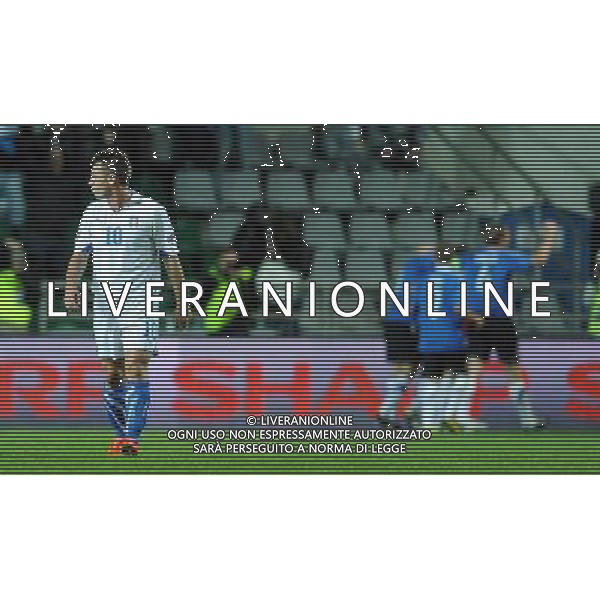 Qualificazioni ai Campionati Europei UEFA EURO 2012 Gruppo C Tallin - 03.09.2010 Estonia-Italia Nella Foto:delusione cassano /Ph.Vitez-Ag. Aldo Liverani