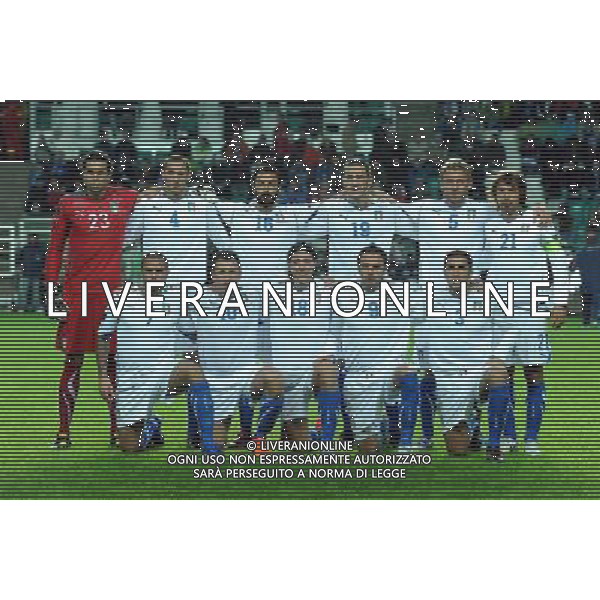 Qualificazioni ai Campionati Europei UEFA EURO 2012 Gruppo C Tallin - 03.09.2010 Estonia-Italia Nella Foto:italia squadra formazione /Ph.Vitez-Ag. Aldo Liverani