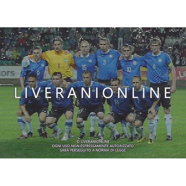 Qualificazioni ai Campionati Europei UEFA EURO 2012 Gruppo C Tallin - 03.09.2010 Estonia-Italia Nella Foto:estonia squadra formazione /Ph.Vitez-Ag. Aldo Liverani