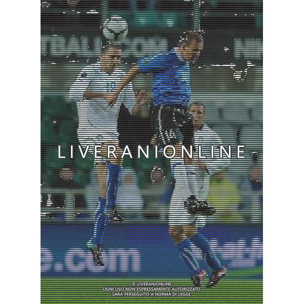 Qualificazioni ai Campionati Europei UEFA EURO 2012 Gruppo C Tallin - 03.09.2010 Estonia-Italia Nella Foto:bonucci vassiliev /Ph.Vitez-Ag. Aldo Liverani