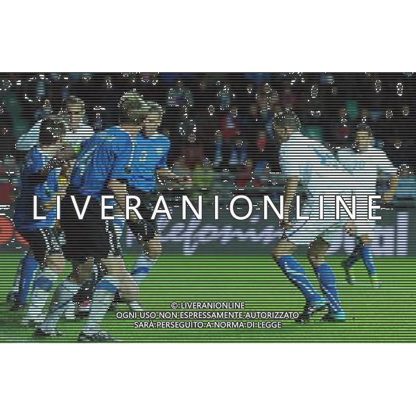 Qualificazioni ai Campionati Europei UEFA EURO 2012 Gruppo C Tallin - 03.09.2010 Estonia-Italia Nella Foto:bonucci gol /Ph.Vitez-Ag. Aldo Liverani