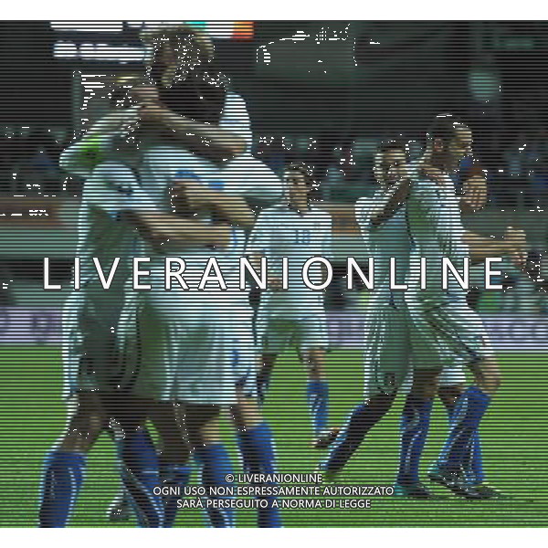 Qualificazioni ai Campionati Europei UEFA EURO 2012 Gruppo C Tallin - 03.09.2010 Estonia-Italia Nella Foto:bonucci esulta /Ph.Vitez-Ag. Aldo Liverani