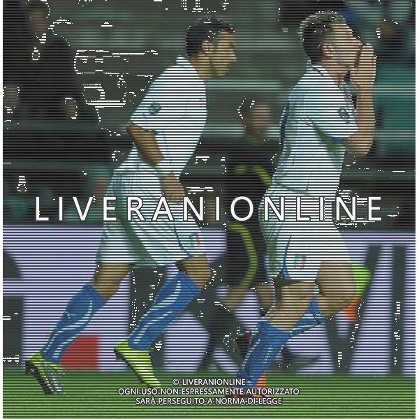 Qualificazioni ai Campionati Europei UEFA EURO 2012 Gruppo C Tallin - 03.09.2010 Estonia-Italia Nella Foto:cassano esulta /Ph.Vitez-Ag. Aldo Liverani
