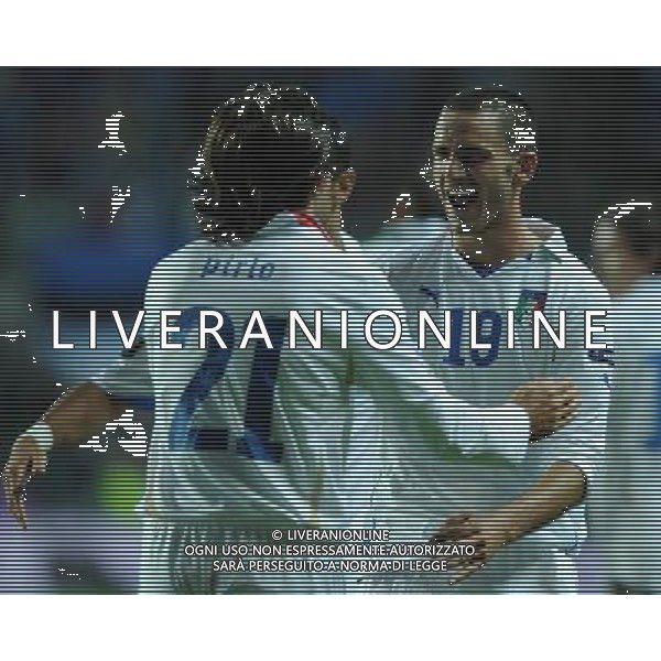 Qualificazioni ai Campionati Europei UEFA EURO 2012 Gruppo C Tallin - 03.09.2010 Estonia-Italia Nella Foto:bonucci esulta /Ph.Vitez-Ag. Aldo Liverani