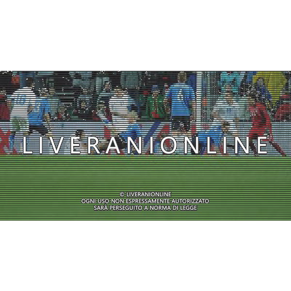 Qualificazioni ai Campionati Europei UEFA EURO 2012 Gruppo C Tallin - 03.09.2010 Estonia-Italia Nella Foto:mischia finale davanti alla porta di sirigu /Ph.Vitez-Ag. Aldo Liverani