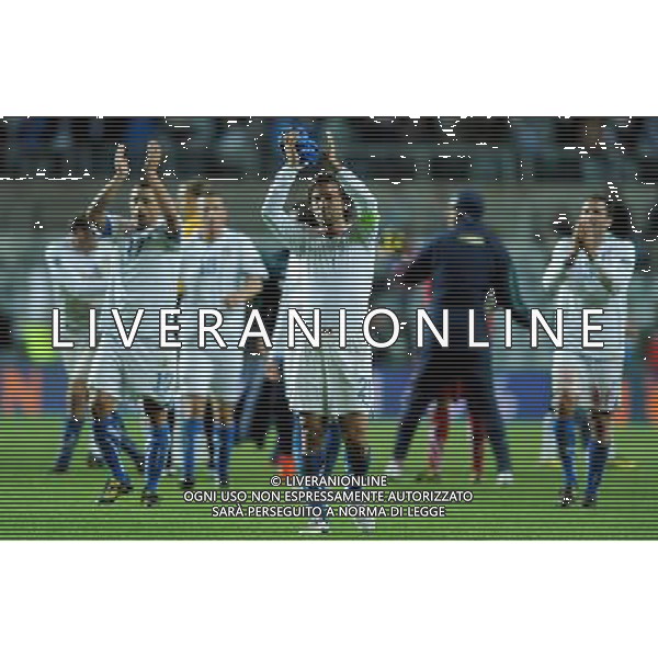 Qualificazioni ai Campionati Europei UEFA EURO 2012 Gruppo C Tallin - 03.09.2010 Estonia-Italia Nella Foto:pirlo e squadra esultanza finale /Ph.Vitez-Ag. Aldo Liverani