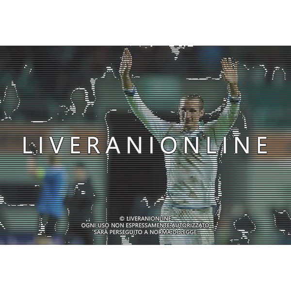 Qualificazioni ai Campionati Europei UEFA EURO 2012 Gruppo C Tallin - 03.09.2010 Estonia-Italia Nella Foto:chiellini esultanza finale /Ph.Vitez-Ag. Aldo Liverani