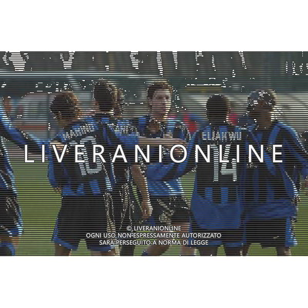 56 COPPA CARNEVALE INTER-VENEZIA 12/02/2004 NRLLA FOTO ABBRACCI INTER AGENZIA ALDO LIVERANI