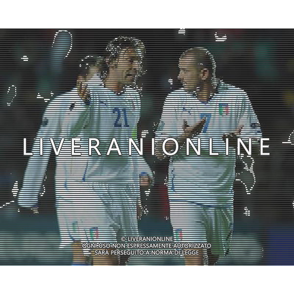 Qualificazioni ai Campionati Europei UEFA EURO 2012 Gruppo C Tallin - 03.09.2010 Estonia-Italia Nella Foto:Andrea PIRLO-Simone PEPE /Ph.Vitez-Ag. Aldo Liverani