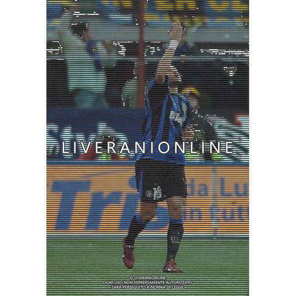 Inter-Juventus Coppa Italia semifinale ritorno Tim Cup 12/02/2004 nella foto adriano esultante dopo il gol* foto marco luzzani/Agenzia Aldo liverani