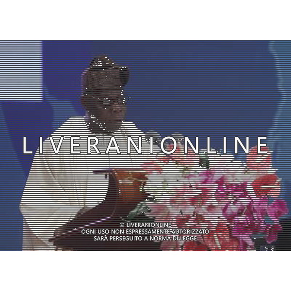 (100907) -- BEIJING, Sept. 7, 2010 () -- Former Nigerian President Olusegun Obasanjo addresses during the opening ceremony of the 21st Century Forum in Beijing, capital of China, on Sept. 7, 2010. (/Liu Jiansheng) (wyo) - Xinhua/Photoshot - Ag. Aldo Liverani sas ITALY ONLY World Investment Forum\' - WIF 2010, forum globale sugli investimenti organizzato con cadenza biennale dalla United Nations Conference on Trade and Development (UNCTAD)