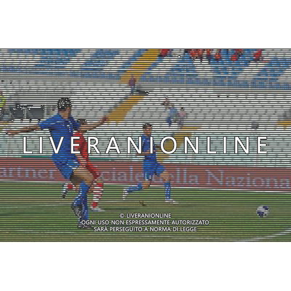 Pescara - 07/09/2010 - Stadio \'Adriatico\' - Qualificazioni Campionato Europeo Under 21 2011 - Italia vs Galles - nella foto: il gol di Mattia Mustacchio ph. Corradetti / ©Aldo Liverani Sas