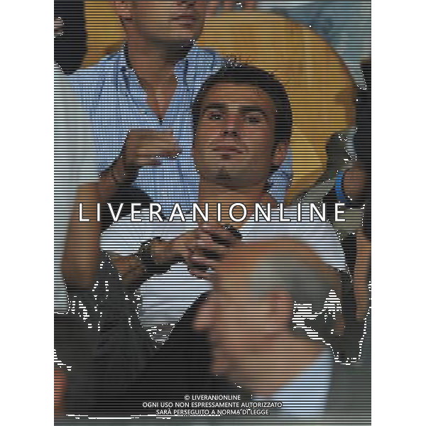 Qualificazioni ai Campionati Europei UEFA EURO 2012 Gruppo C Firenze - 07.09.2010 Italia-Far Oer Nella Foto:mutu adrian in tribuna /Ph.Vitez-Ag. Aldo Liverani