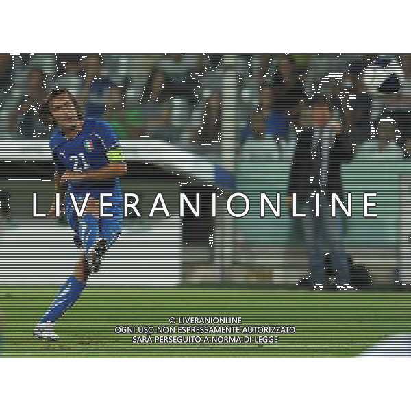 Qualificazioni ai Campionati Europei UEFA EURO 2012 Gruppo C Firenze - 07.09.2010 Italia-Far Oer Nella Foto: andrea pirlo gol /Ph.Vitez-Ag. Aldo Liverani